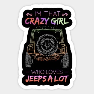 Jeep Girls Funny Sticker